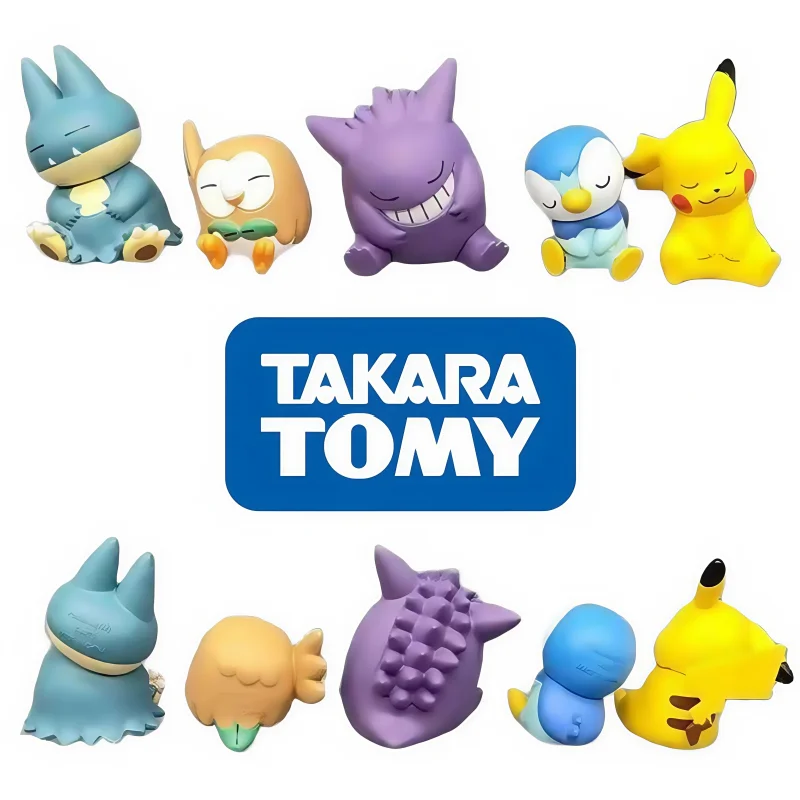 TAKARATOMY Pikachu Doll Tabletop Decoration Computer Case Model Car Anime Peripheral Toy Children's Toy Boys Girls Holiday Gifts