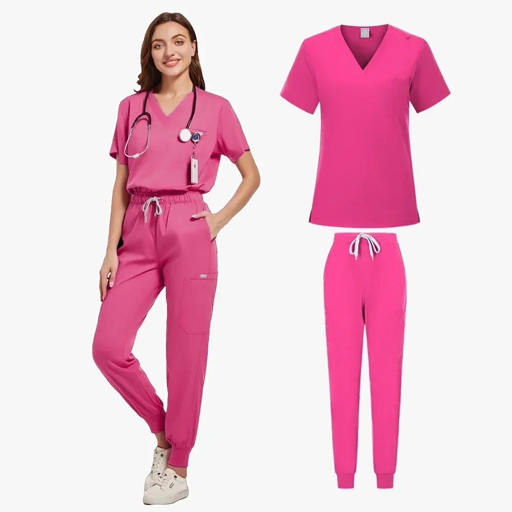 Uniformes médicaux épais pour hommes et femmes, vêtements d'allaitement, costume de beauté, vêtements de travail pour médecins et dentistes, pantalons en Y cliniques