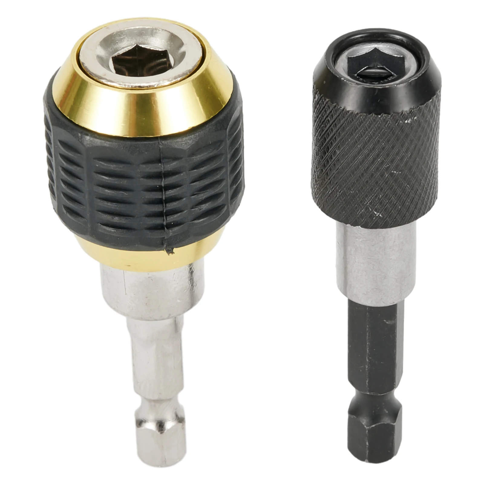 2pcs Hex-Shank 60mm Keyless Drill-Chuck Driver Quick Change Convertor Adapter For Clamping On Electric Drill Chucks