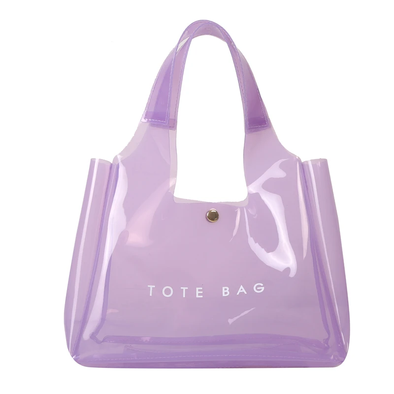 

Large Capacity Transparent Women's Handbag Luxury Designer Underarm Shoulder Bag Fashion Brand Women's Casual Tote Bag Beach Bag