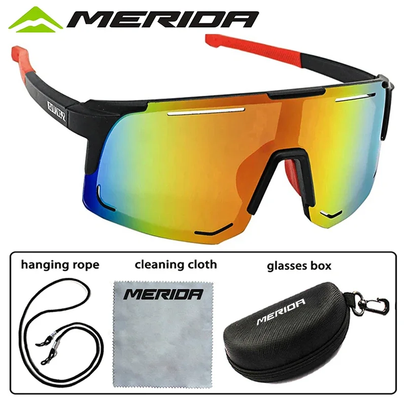 Merida fietszonnebril Dames Heren Sportbril UV400 Rijbril Mountainbike Wegfiets Buitenlenzen
