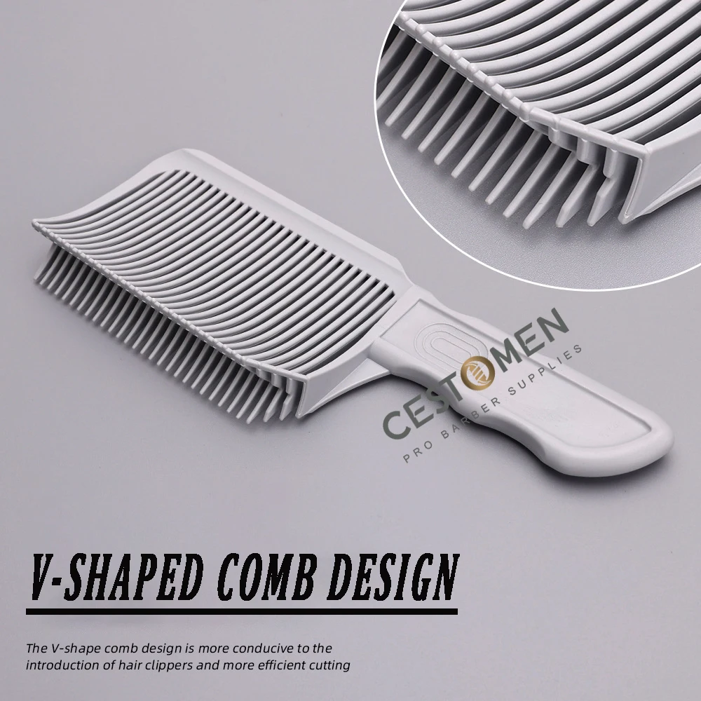 New Curved Fading Comb Heat-resistant Haircut Clipper Comb For Men Professional Barber Flat Top Fade Combs Salon Styling Tools
