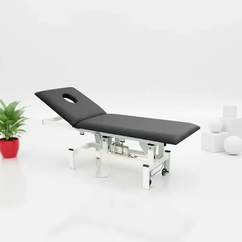 Detachable Folding Patient Bed with Sponge Mattress and Carbon Steel Frame for Hospital Clinic Medical Furniture