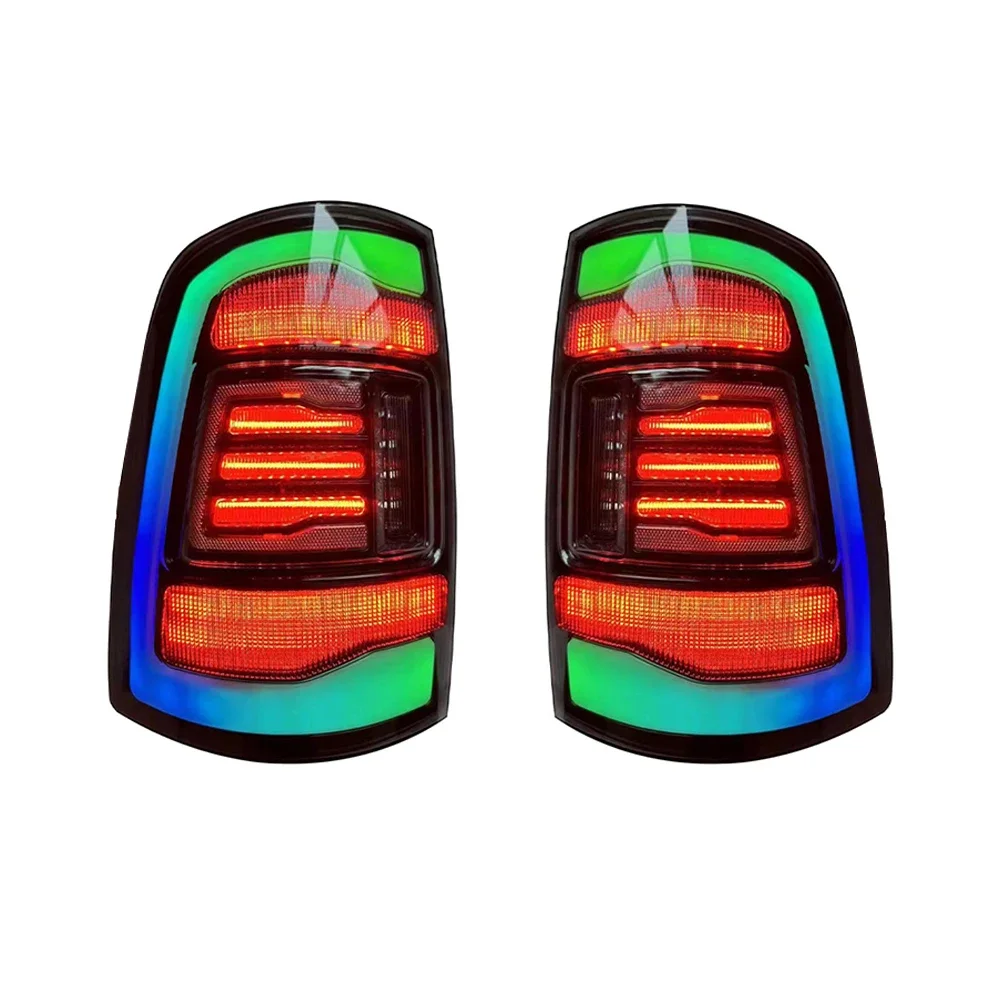 

RGB for Dodge Ram 1500 2009-2018 Tail Lights for Ram 2500 3500 2013-2018 LED Rear Lamp DRL Signal Brake Reverse Auto Accessories