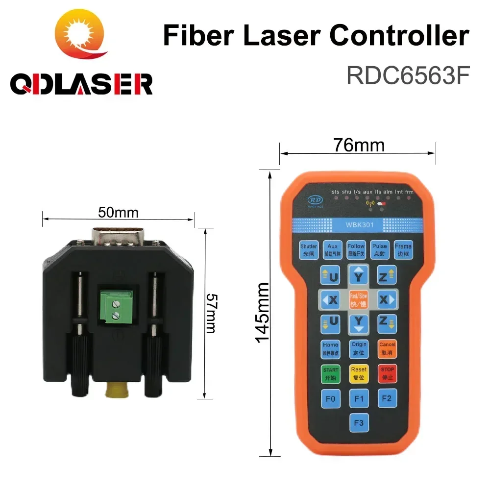 QDLASER Ruida RDC6563FG 3-осевая система управления с автоматической калибровкой 1064 нм машина для резки оптоволокна для машины маркировки волокна