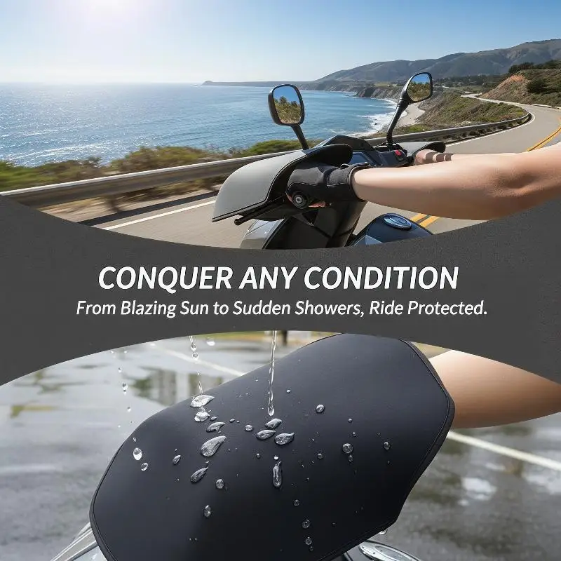 

Motorcycle Handlebar Muffs Electric Vehicle Sun Protection Gloves Mittens Windproof Hand Covers Waterproof Grip Accessories