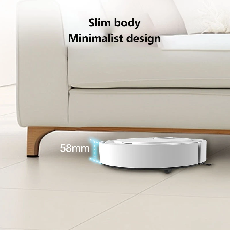 Robot Penyapu Pintar Midea 3-in-1 Pembersih Rumah Tangga Isi Ulang Otomatis Sepenuhnya Penyedot Debu Daya Hisap 6000Pa untuk Bulu Hewan Peliharaan