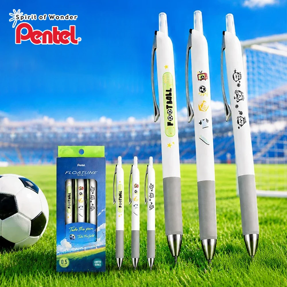 

Japan Pentel Football Limited Ballpoint Pen Set 0.5mm Black Needle Tip Quick Dry Large Capacity Oil-Based Pen Stationery Gift