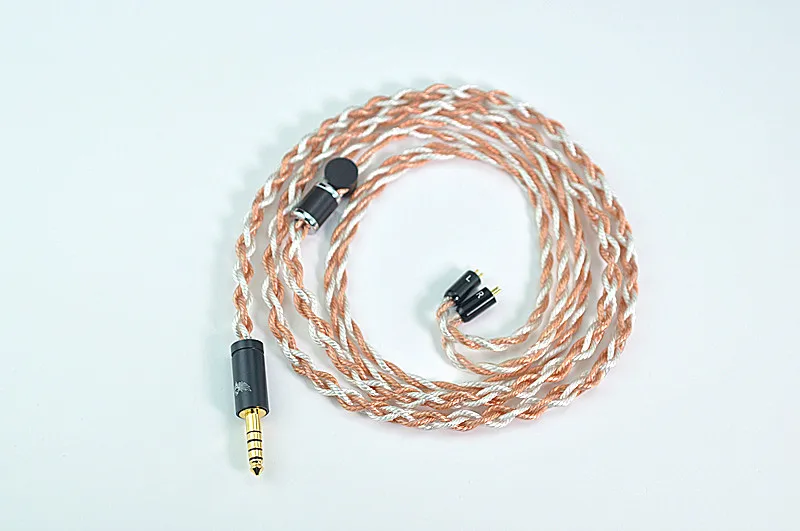 Type6 LITZ 7N single crystal copper+OCC silver plated mixed mmcx 0.782PIN N5005 IE300 headphone upgrade cable 4.4 plug