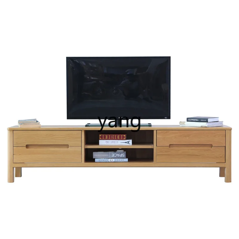 LH TV cabinet All solid wood audio-visual simple modern living room floor cabinet