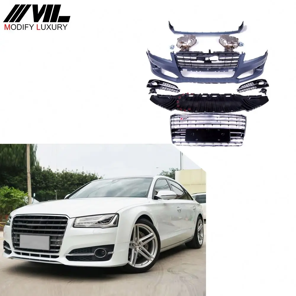 S8 Style Auto Tuning Car Race Full Body Kit for A8 13-15