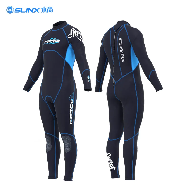 

Men Wetsuit 3mm Neoprene Wet Suit Full Body Long Sleeve Back Zip Diving Suit Thermal Suit for Water Sports Kayakboarding Surfing