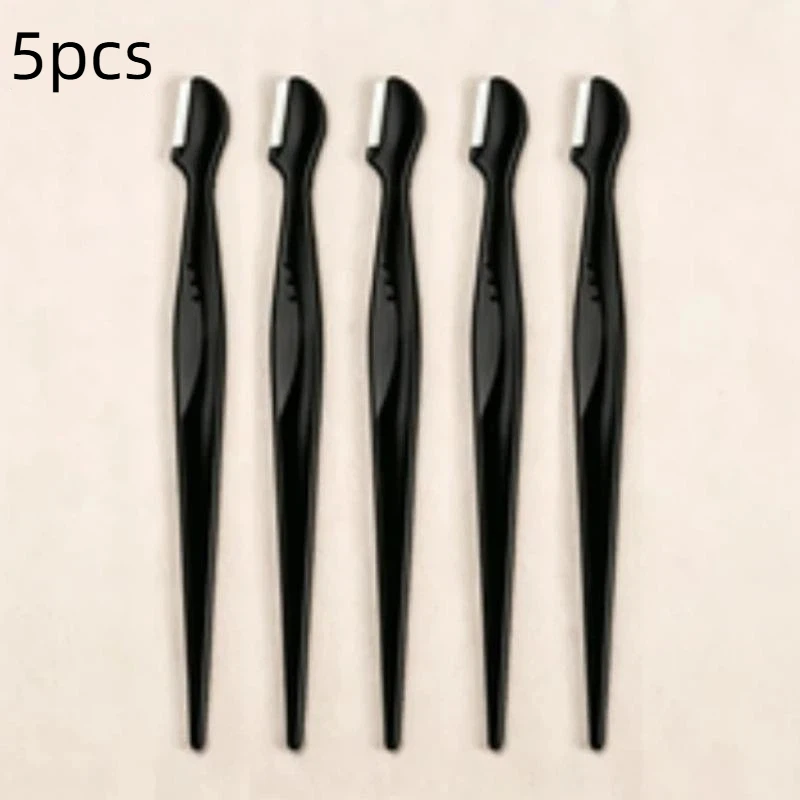 2/3/5Pcs Straight Handle Round Head Eyebrow Trimmers Beauty Tools Safe & Easy-to-use Beginner-friendly Anti- Eyebrow