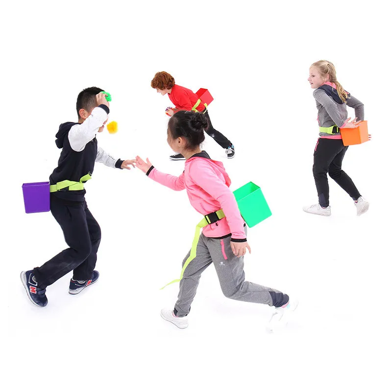 

6PCS Outdoor Fun Sports Games Sense Training Equipment Buckets Sandbags Toys Running and Dodging Interactive Chase Game