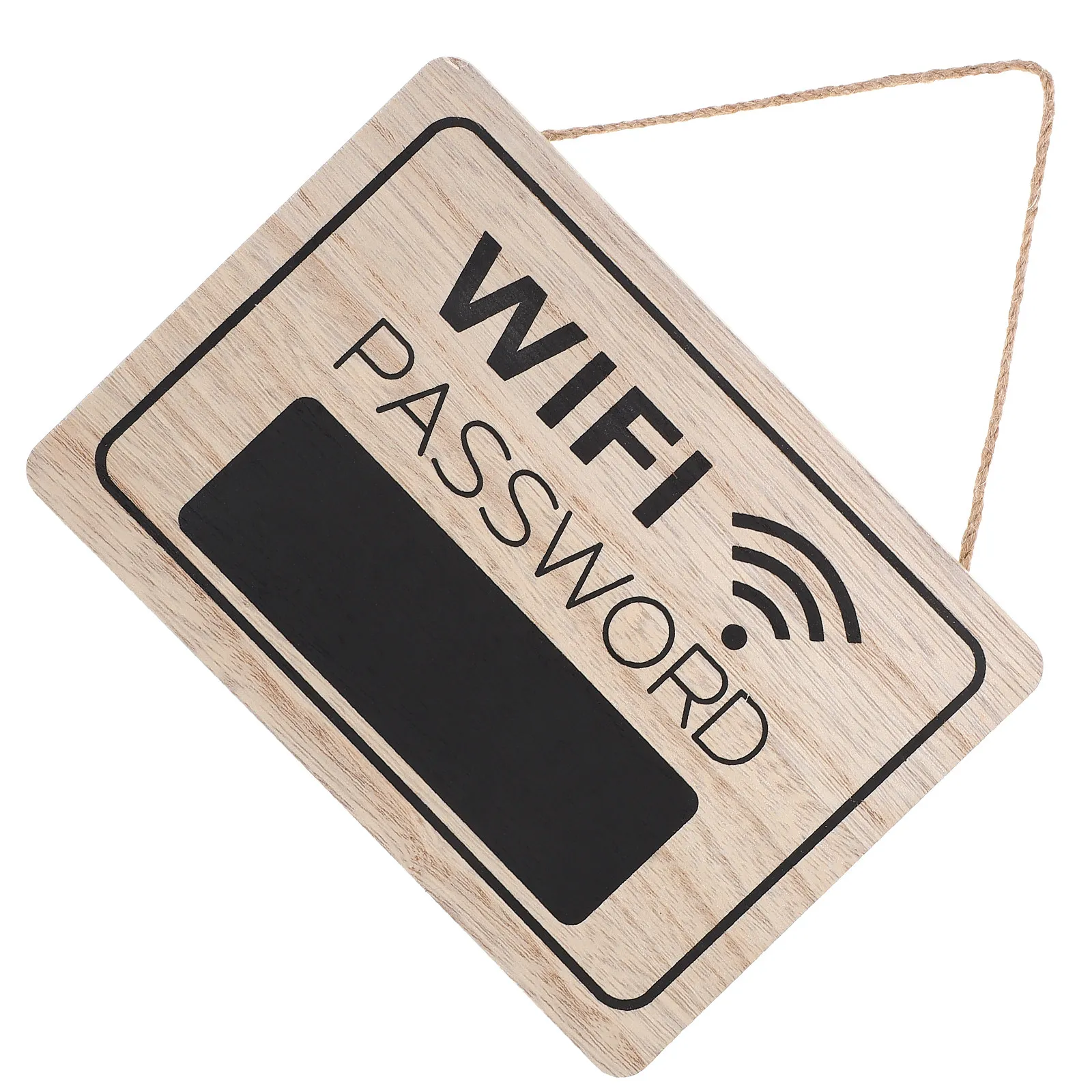 Wood WiFi Password Sign Wall Hanging Decor Door Plaque Home Office Hotel Personalized Wooden Sign WiFi Board Simple Installation