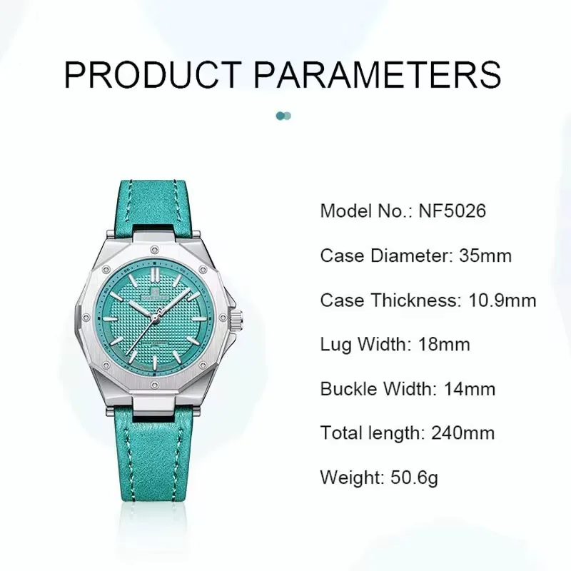 2024NAVIFORCE Fashion Classic Luxurious Women\'s Watches Waterproof Luminous Ladies Watches Reloj Mujer 5026 Ladies Gifts