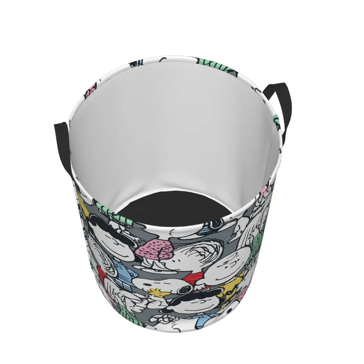 Custom S-snoopies Anime Laundry Basket Collapsible Dog Cartoon Toy Clothes Hamper Storage Bin for view 3