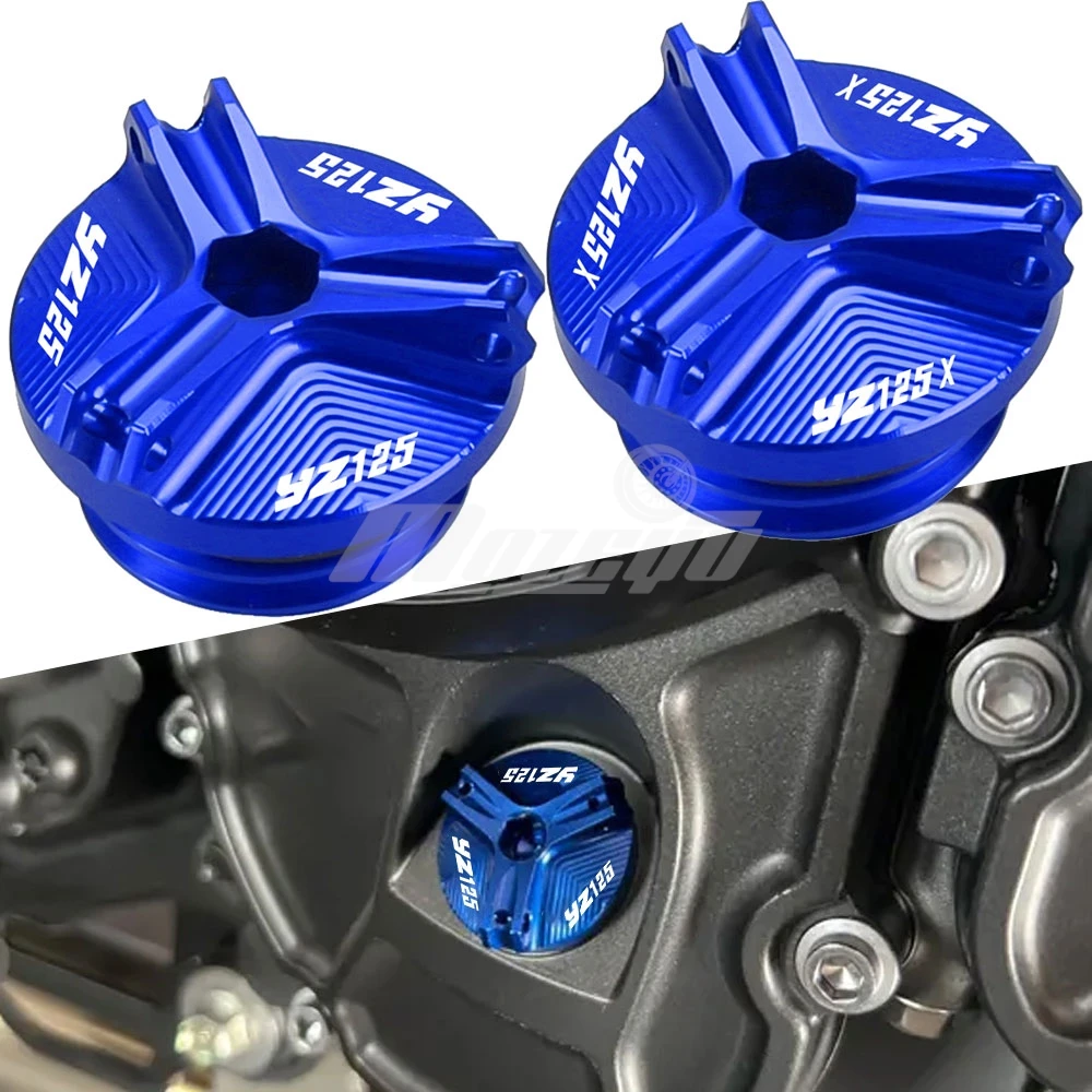

FOR YAMAHA YZ125 1997-2025 YZ125X YZ 125 125X 2017-2024 2025 M19*2.5 Motorcycle CNC Aluminum Oil Filter Cup Engine Plug Covers