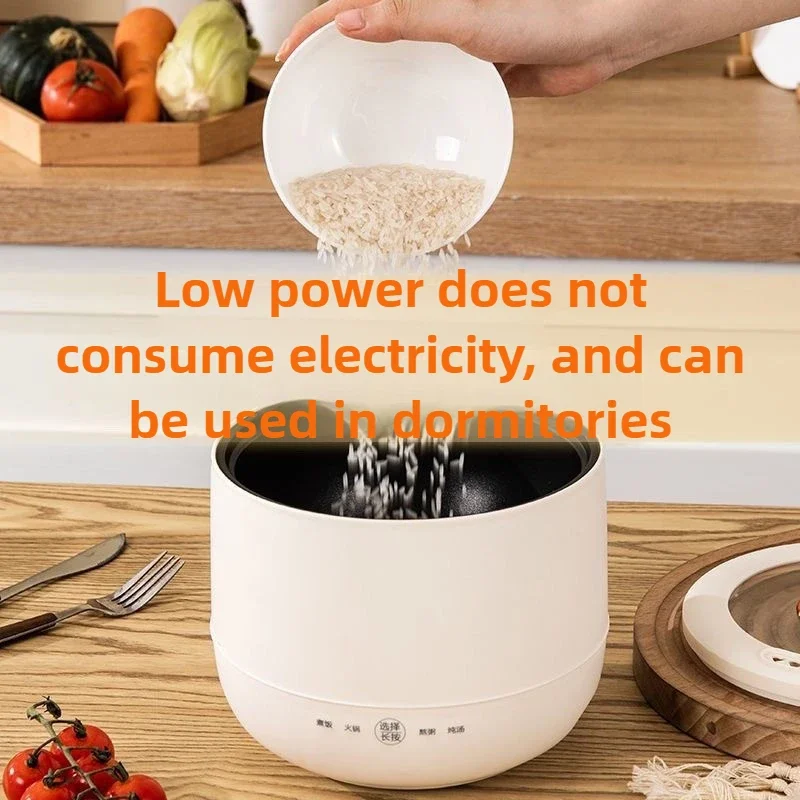 220V Electric Rice Cooker Multi-functional Integrated 1.8L Single Small Rice Cooker Pressure Cooker Household Food Warmer