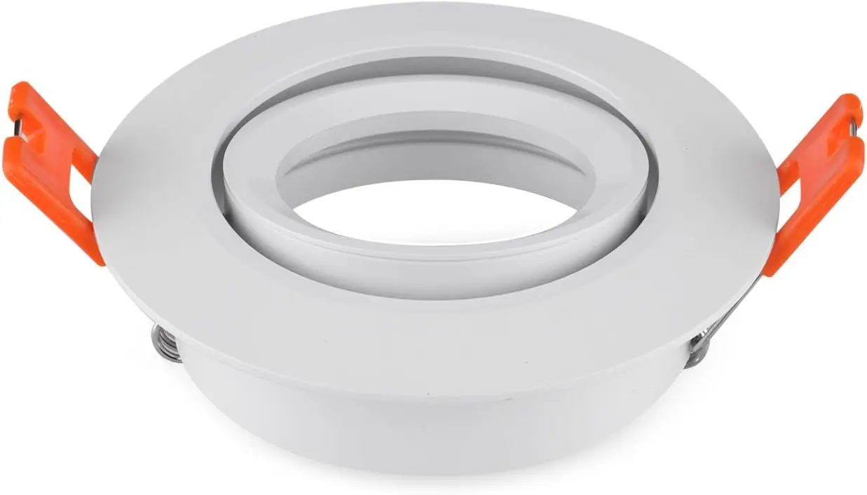 3 بوصة جولة Led راحة الزخارف الإضاءة، عكس الضوء الأضواء النازل حامل، لمصابيح MR16/GU10، التحديثية مقلة العين الخفيفة #2