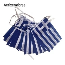 Aerlxemrbrae  20pcs/lot   greece   bunting flags 14x21cm  Pennant  greece  String Banner Buntings Festival Party Holiday