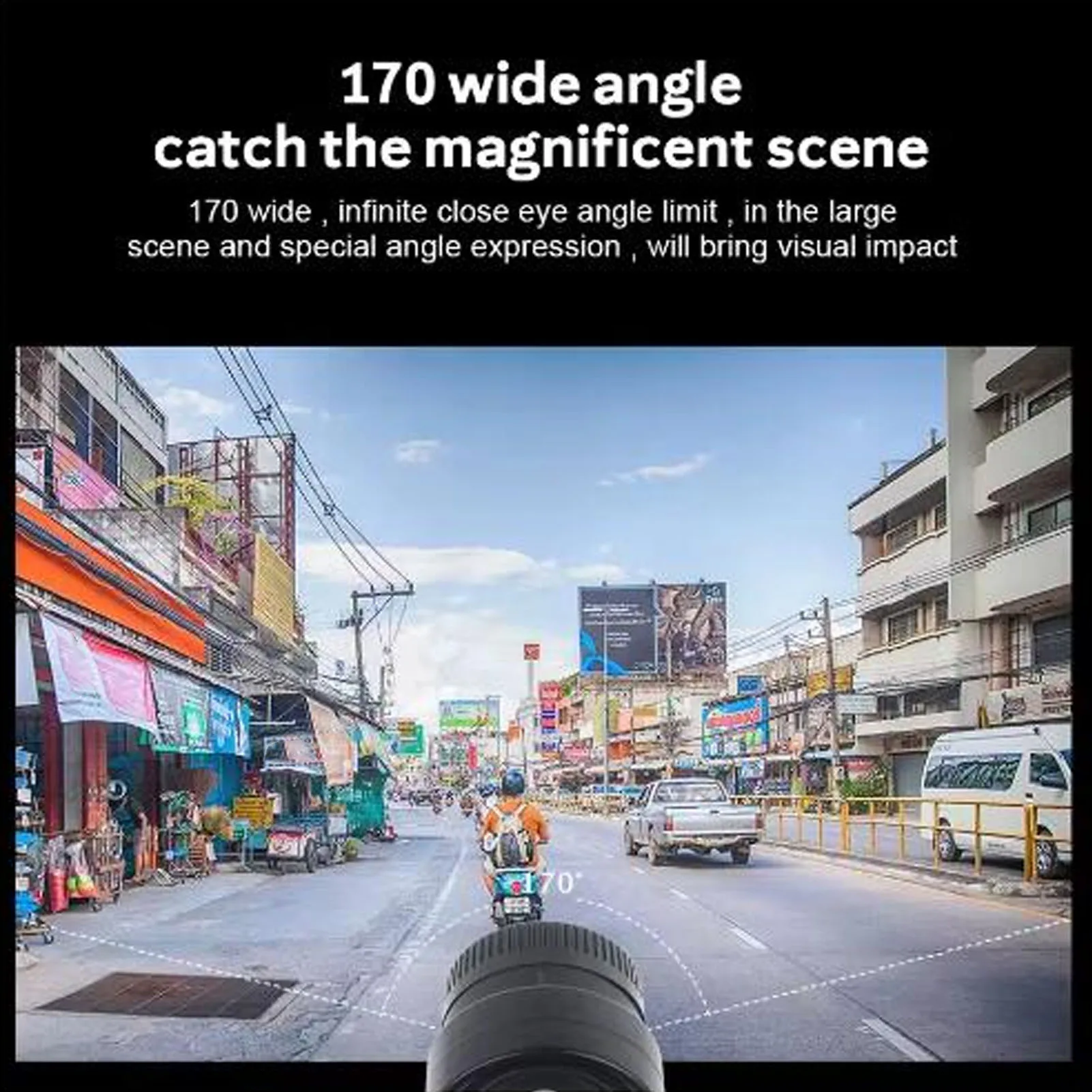 كاميرا فيديو DV للدراجة مدمجة بزاوية واسعة 170 درجة محمولة IP67 مقاومة للماء 1280X960 كاميرا DV رياضية متعددة الاستخدامات للخوذة #3