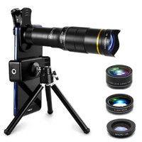 Telescopio Monocular profesional de 32x22x4K, lente de teléfono con Zoom HD, teleobjetivo con trípode, telescopio de Metal para turismo