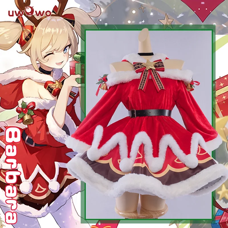 

IN STOCK UWOWO Barbara Cosplay Genshin Impact Fanart Cosplay Game Halloween Christmas New Year Women Outfits