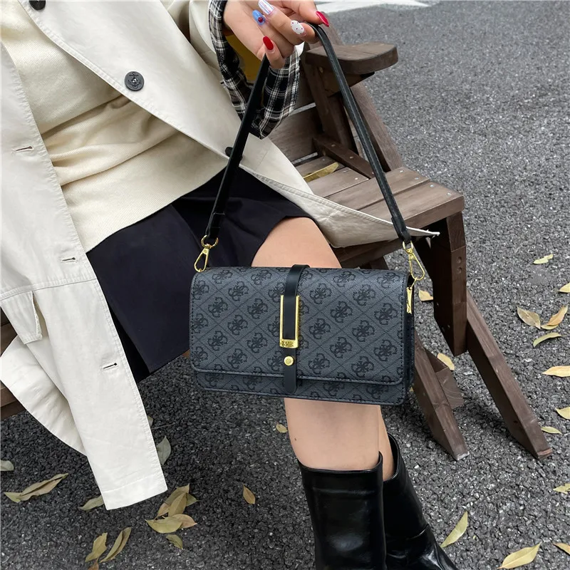 

Новая модная женская сумка-седло с цветочным принтом, ретро-сумка через плечо, стильная сумка-кроссбоди, винтажная шикарная повседневная сумка для девушек.