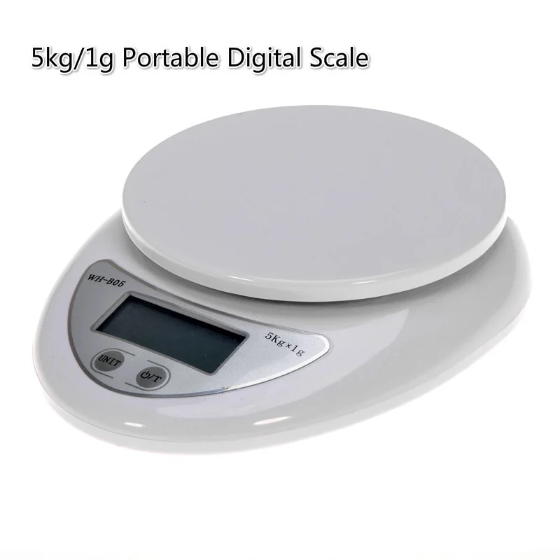 

5kg/1g Portable Digital Scale LED Electronic Scales Postal Food Balance Measuring Weight Kitchen LED Electronic Scales