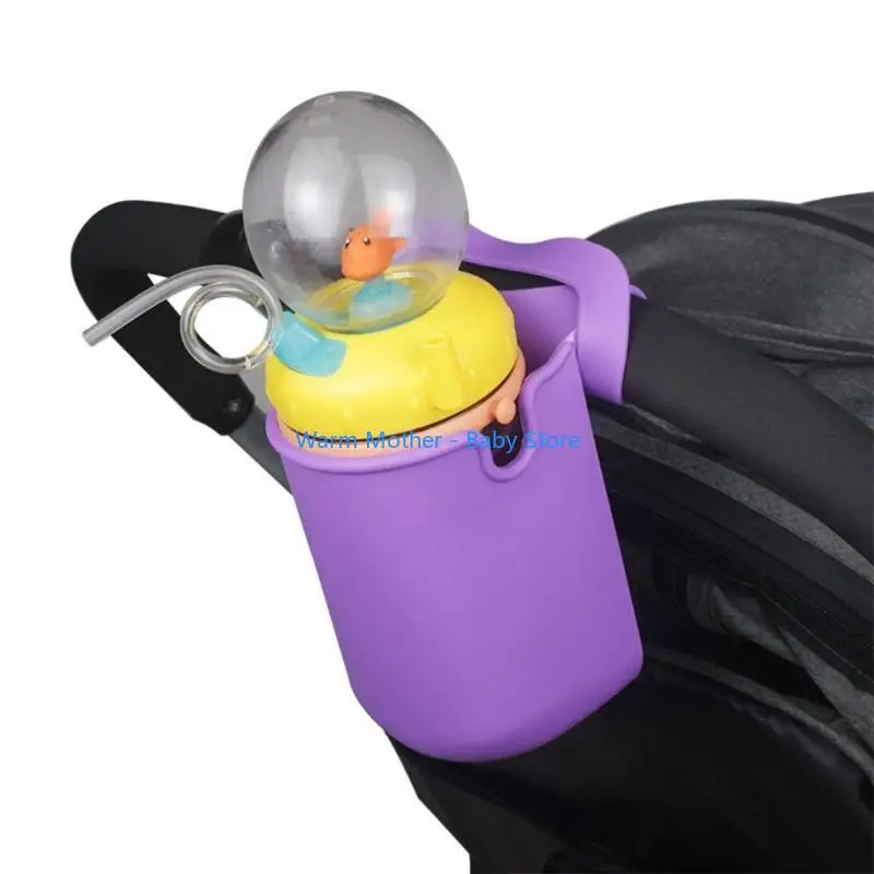 

Baby Stroller Cup Holder Storage Box Baby Carriage Cup Holder Organizers Keep Your Drinks & Essential Handy Travel 57QE