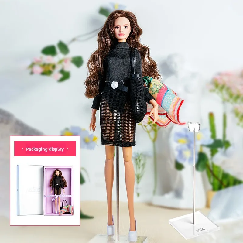 32 ซม.Supermodel ตุ๊กตาเสื้อผ้าตุ๊กตาชุดแฟชั่น Hollowed OUT TOP ชุดเจ้าหญิง DIY ของเล่นสะสมของขวัญกล่อง