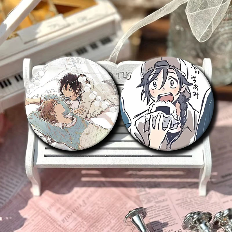 Anime Pins The Stranger By The Beach Handmade Brooch for Clothes Cartoon Badge Backpack Decoration Jewelry Accessories Gifts