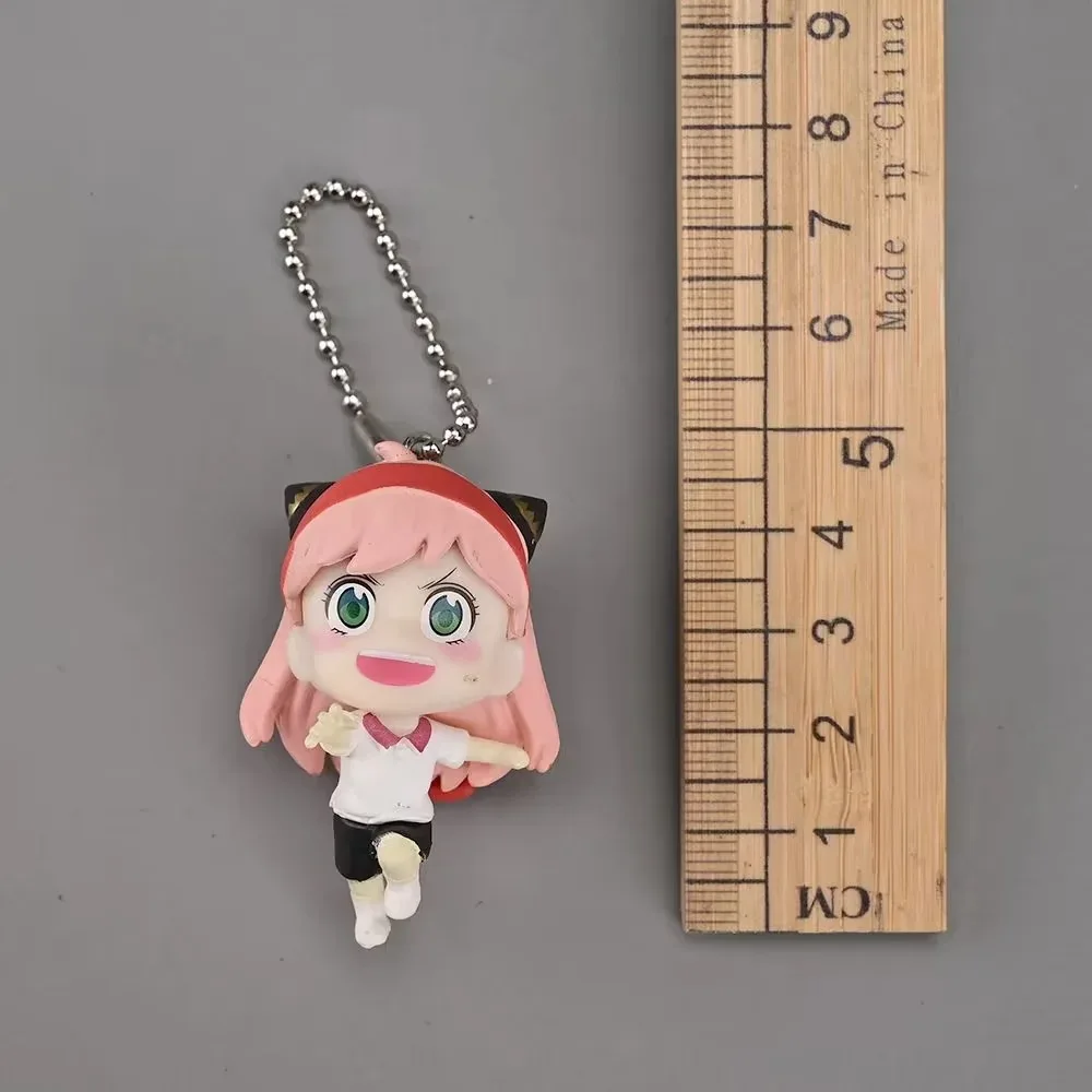 10 uds/1 Juego de figura de espía × familia Chibi 5cm Anya Forger figura llavero Manga estatua Kawaii Anime figura colección muñeca regalo chico juguete