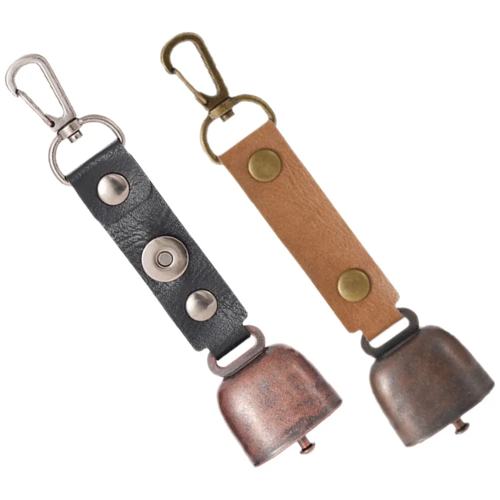 

2pcs Hanging Bell Pendant Outdoor Alarm Bells For Hiking Camping Bear Warning Retro Metal Alert Bell Durable Hiking Accessories