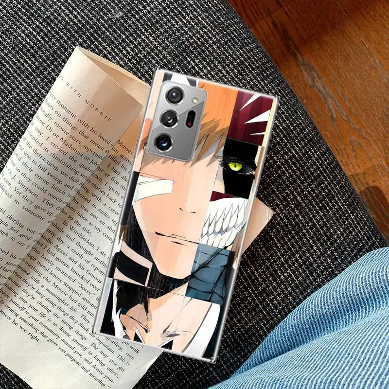 Japanese Anime Bleach Phone Case For Samsung Galaxy S20 S23 FE S21 S10 Plus S24 S22 Ultra Coque S10E S9 S8 S7 Edge Cover Capa Pa