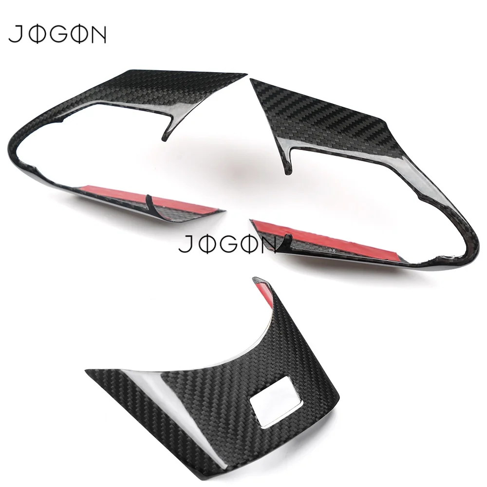 3Pcs For Toyota Corolla GR 2023-2025 Carbon Fiber Car Interior Steering Wheel Button Strip & Lower Panel Cover Trim Accessories view 4