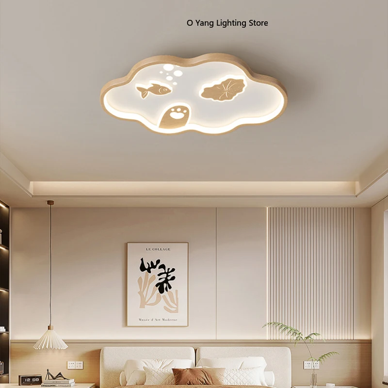 Children's Room Ceiling Light LED  Cloud Light Creative Minimalist Warm Baby Room Boy Girl Bedroom Ceiling Lamps RC Dimming