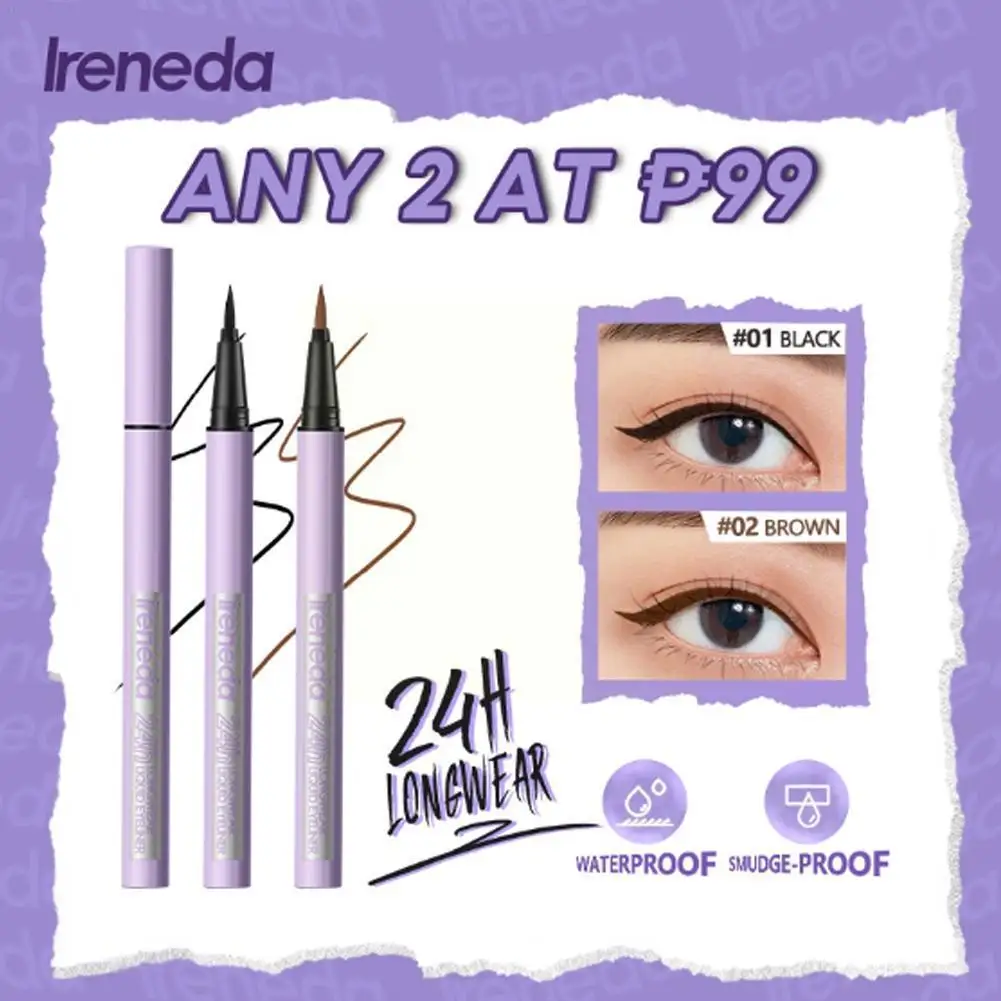 Schnellt rockn ender Eyeliner 24h langlebiger hoch pigmentierter Longwear Liner flüssiger haltbarer flüssiger Stift Eyeliner schwarzer Augen stift Make-up a7o4