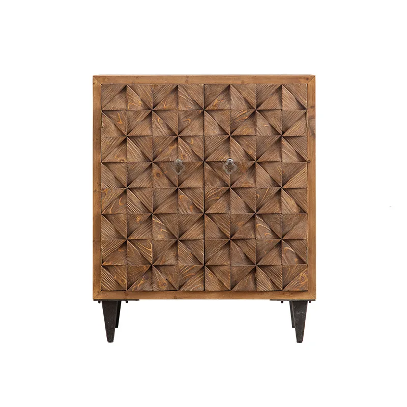

Locker retro two-door restaurant storage side cabinet