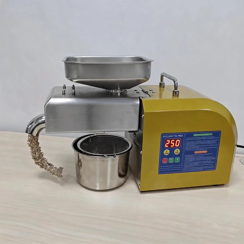 High Oil Yield Household Oil Expeller Machine Cold Hot Press Supported Digital Intelligent Control Oil Press Machine For Seeds