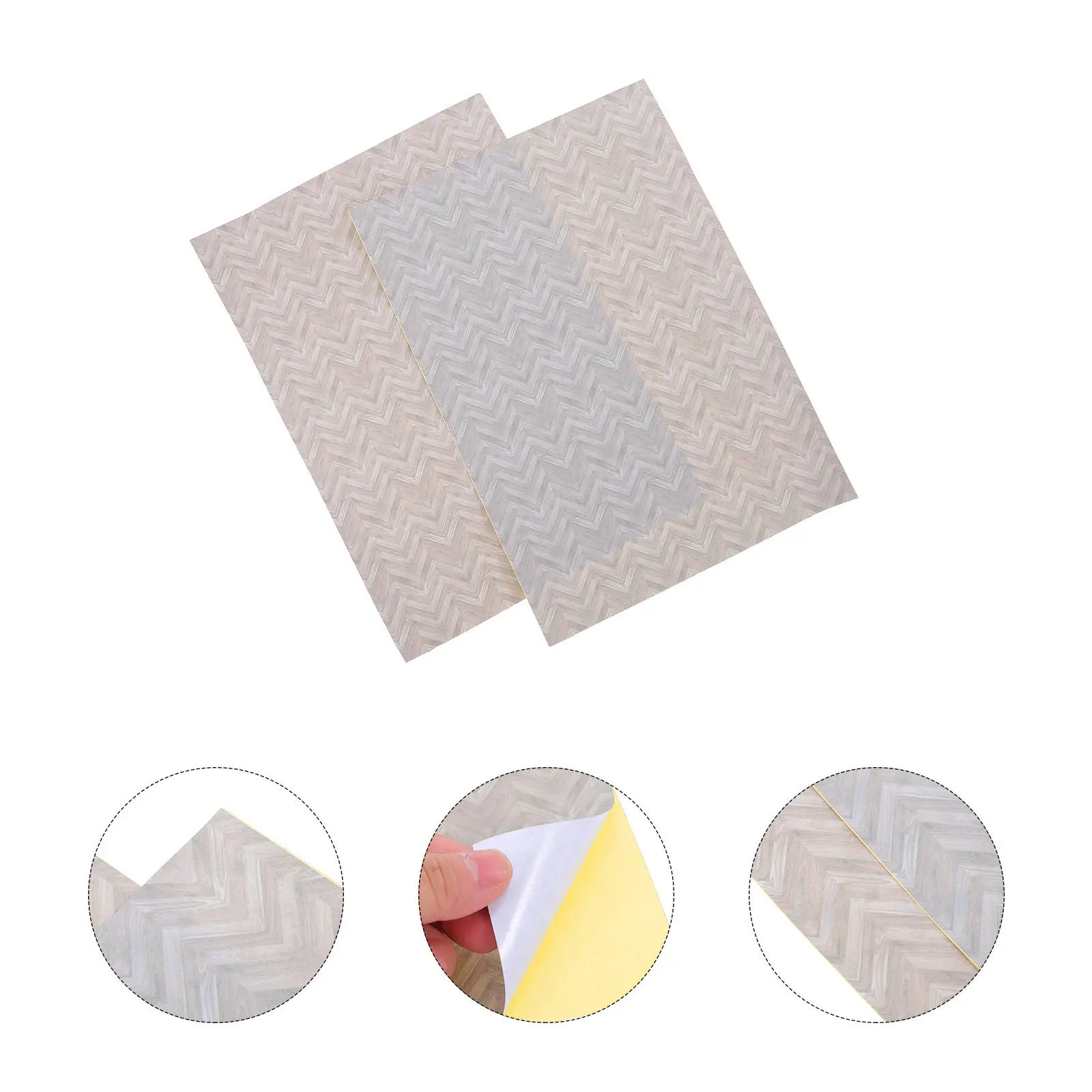 

2pcs Realistic Wood Texture Peel Stick Flooring For Dollhouse Diy Miniature Floor Paper Sticker Dollhouse Supplies Home Decor