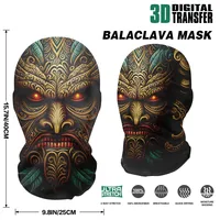 Skeleton Full Face Fashion Headwear Mask Motorcycle Perspective Net Balaclava Bike Outdoor Wearing Halloween, Christmas Mask 4