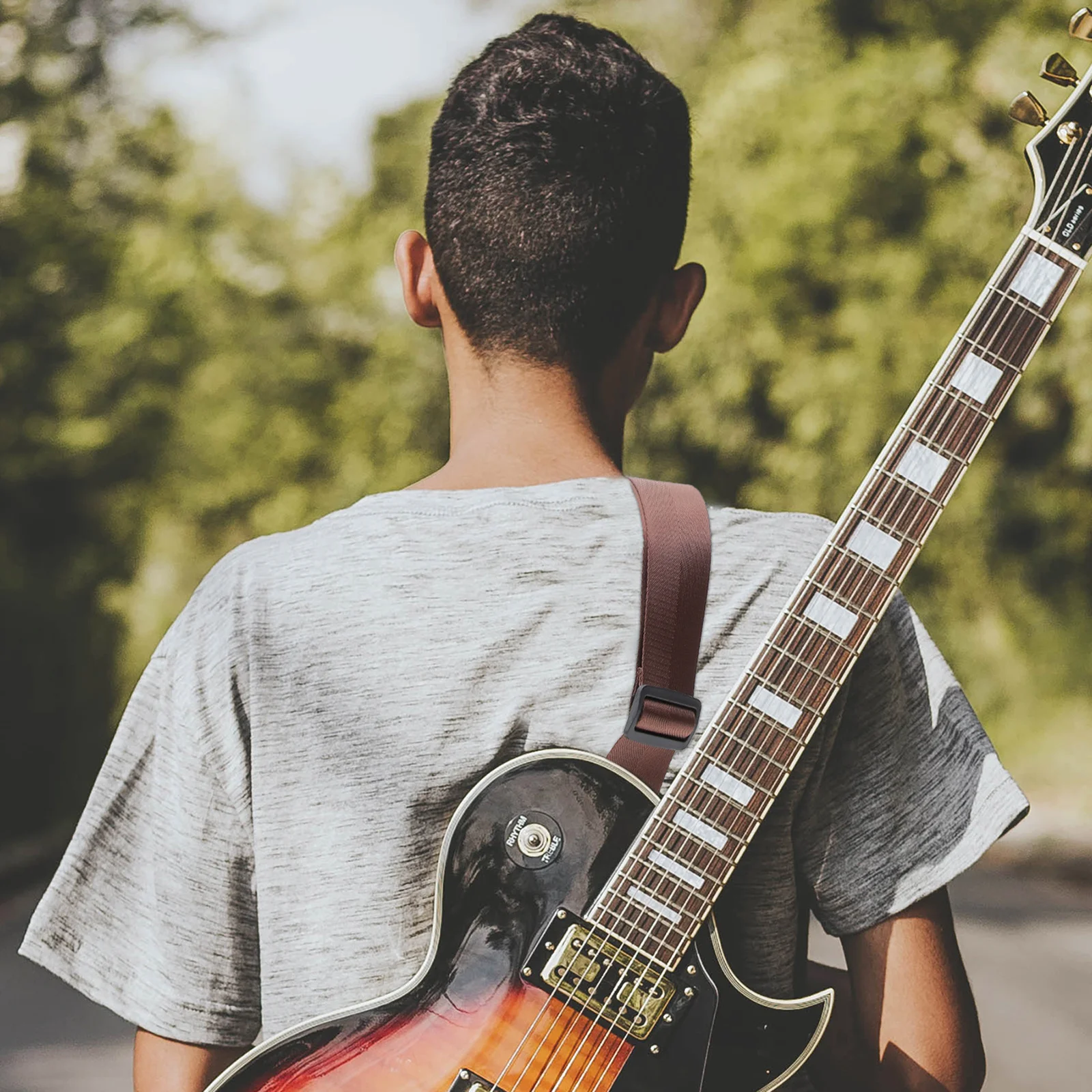 

Adjustable Guitar Strap Nylon Replacement Comfortable Bass Guitar Sling for Electric and Folk Guitars Instrument Shoulder Strap