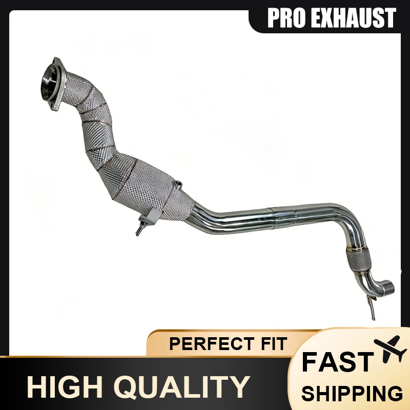

PRO High-flow Catalytic Converter for Ford Mustang 2.3T 2015+ Stainless Steel with Heat Insulation Downpipe Power Upgrade