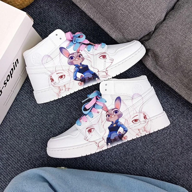 Disney Zootopia Series Judy Hopps Cartoon Cute Limited Edition High-Appearance Anime Creative Personalized Shoes Birthday Gift