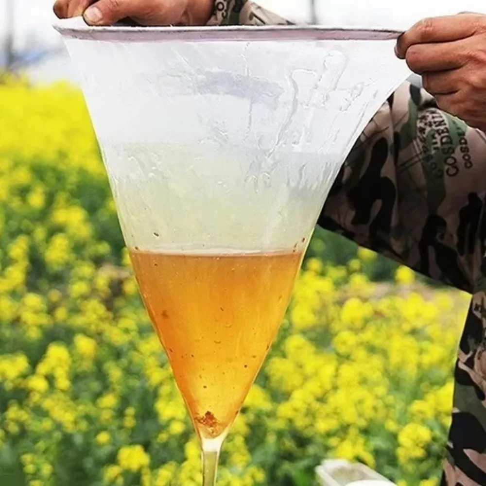 New Cone-Shape Honey Filter Practical Food-grade Honey Strainer Filter Impurity Filter Cloth Apiary Equipment