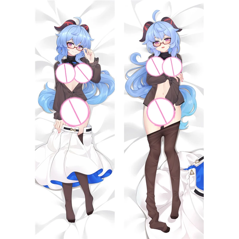 

Dakimakura Anime Pillow Cover Ganyu Double Sided Print 2Way Cushion Bedding Gifts