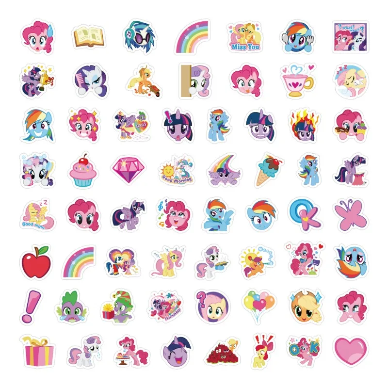 Cartoon My Little Pony Stickers DIY Diary Laptop Luggage Skateboard Graffiti Decals Fun Classic Toy view 5