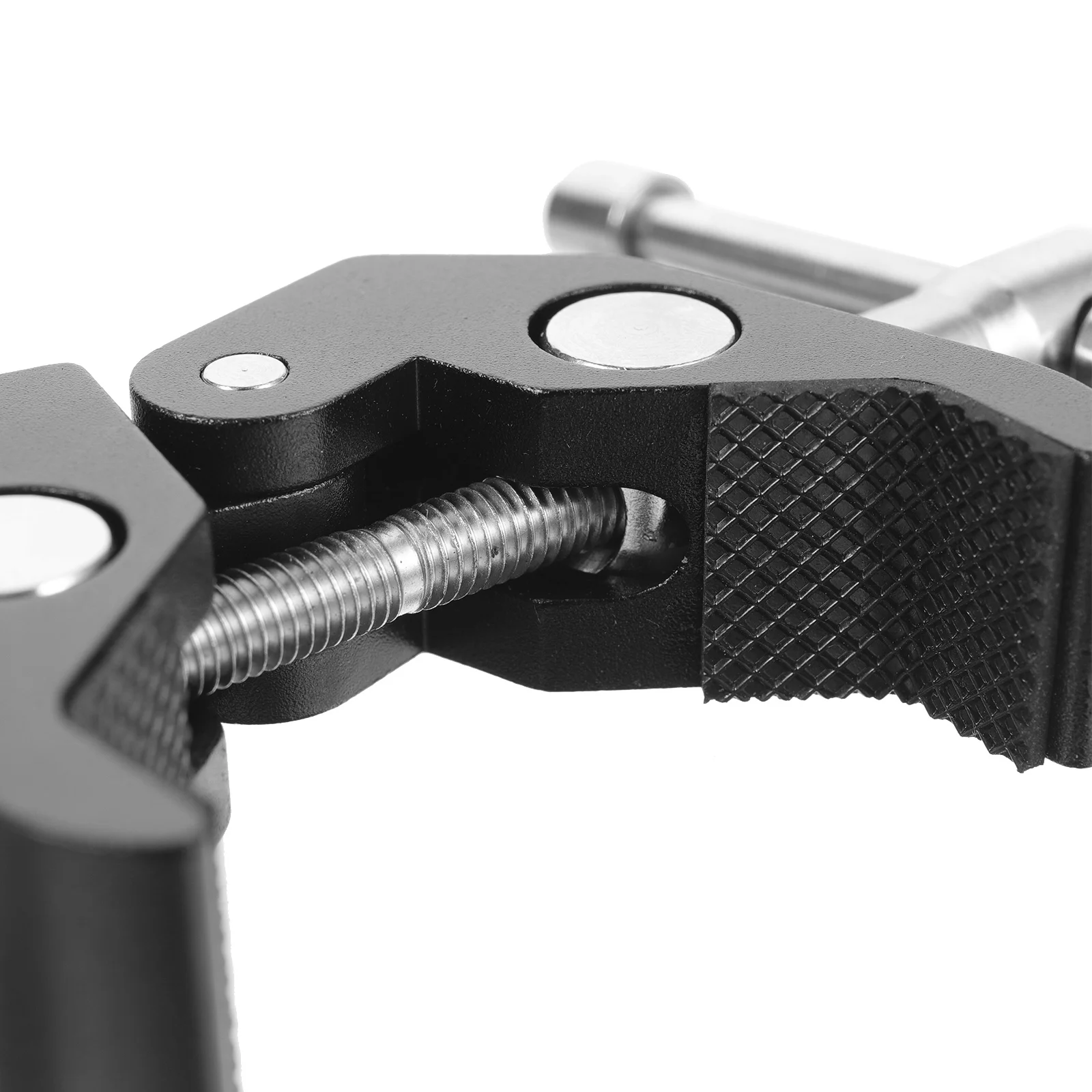 

2Pcs Multifunctional Dual-Head Bracket Stainless Steel Microphone Crab Clamp 360 Degree Rotating Mount for Mic Portable